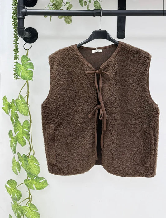 Teddy Bear Brown Waistcoat