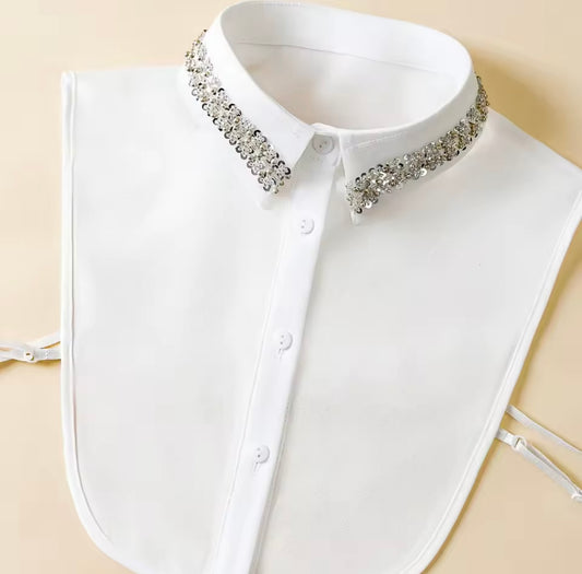 #14 Sequin Embellished False Collar