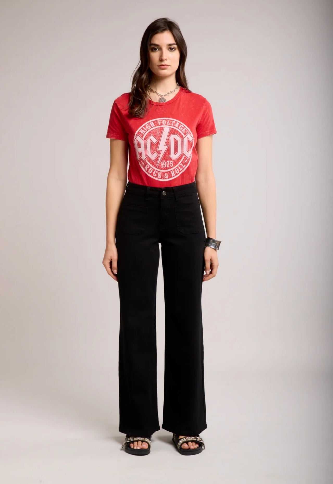 Toxik Black Wide Leg Jeans