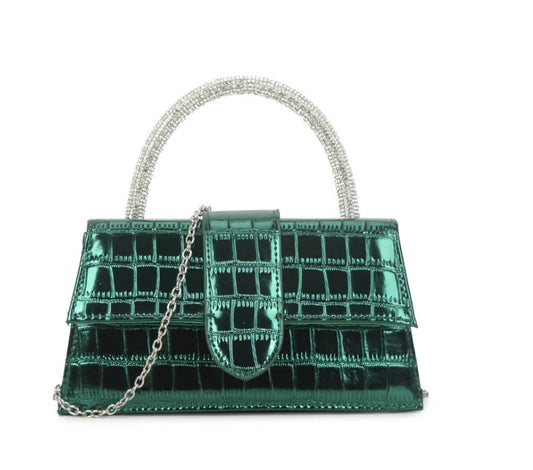 Emerald Metallic Handbag