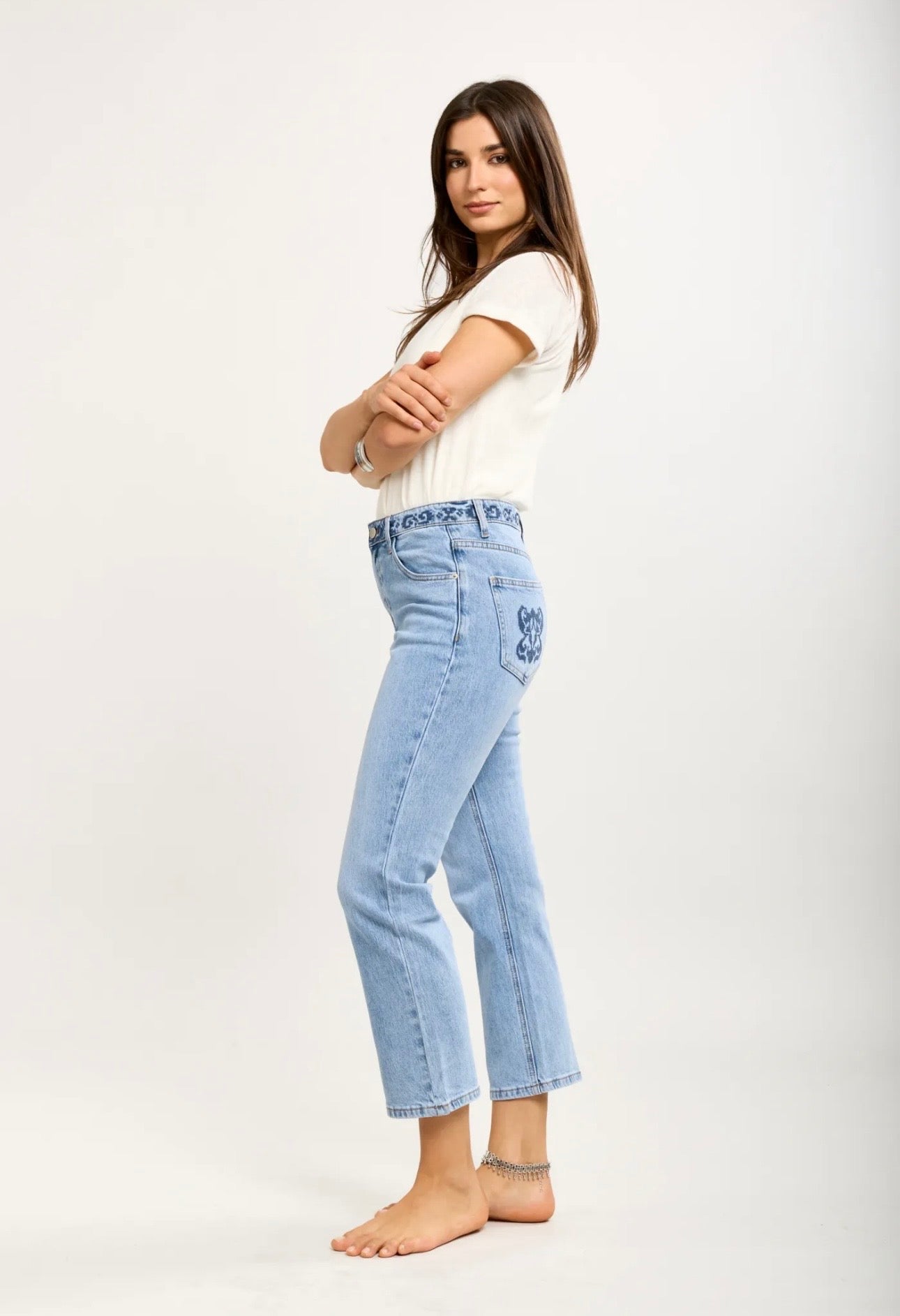 Toxik Light Wash Cropped Jeans