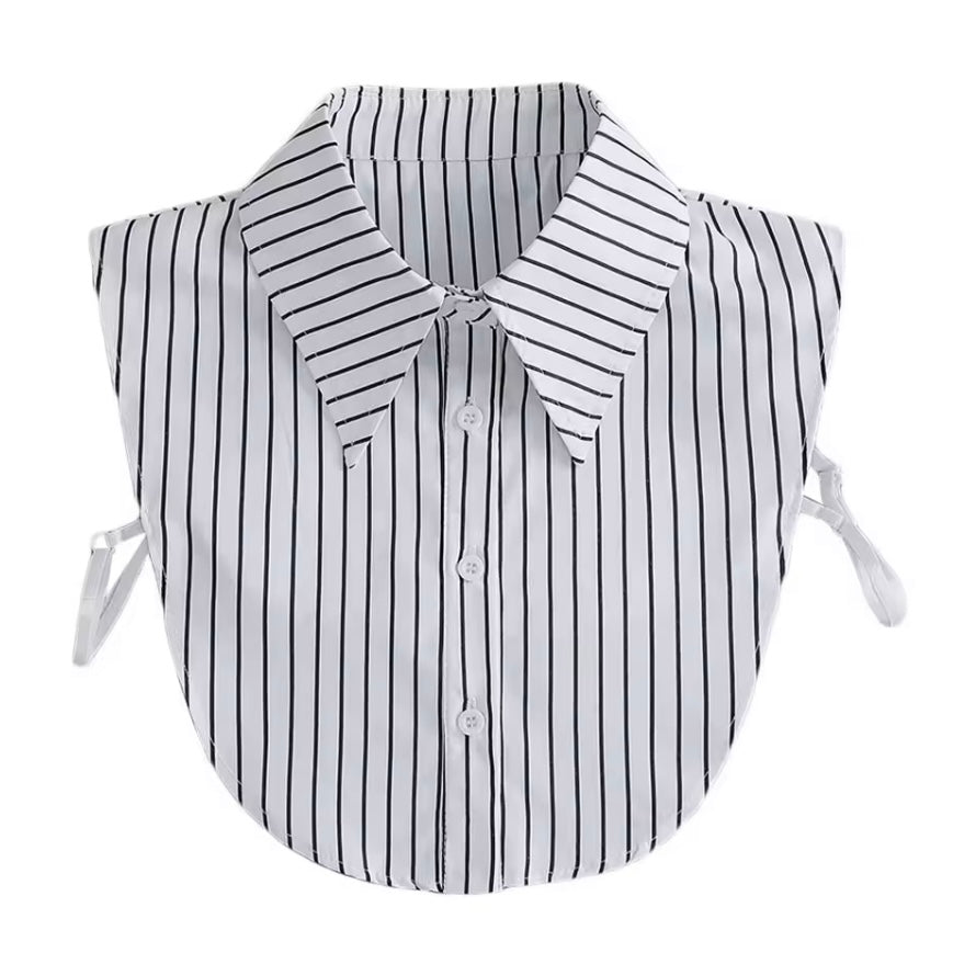 #27 Pinstriped False Collar