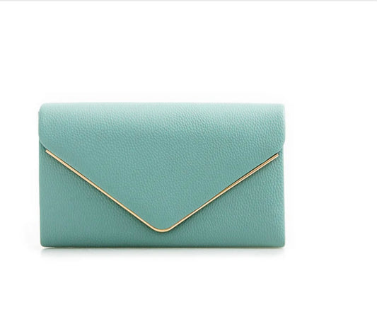 Mint Envelope Clutch Bag