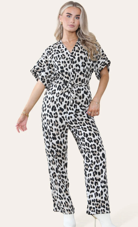 Lennox Leopard Print Jumpsuit