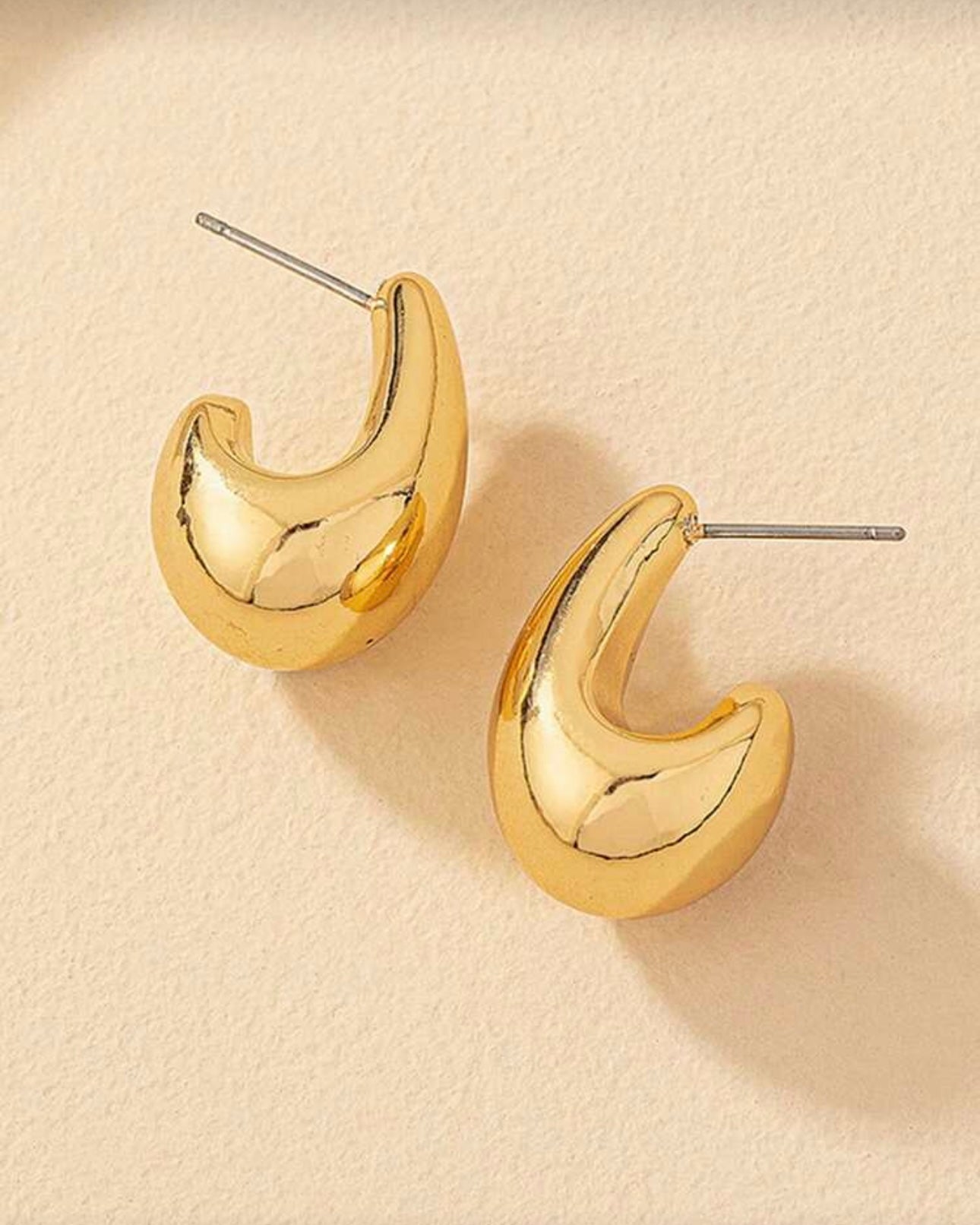Gold Teardrop Earrings