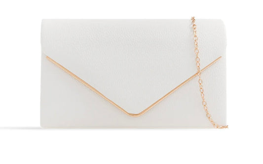 White Envelope Clutch Bag