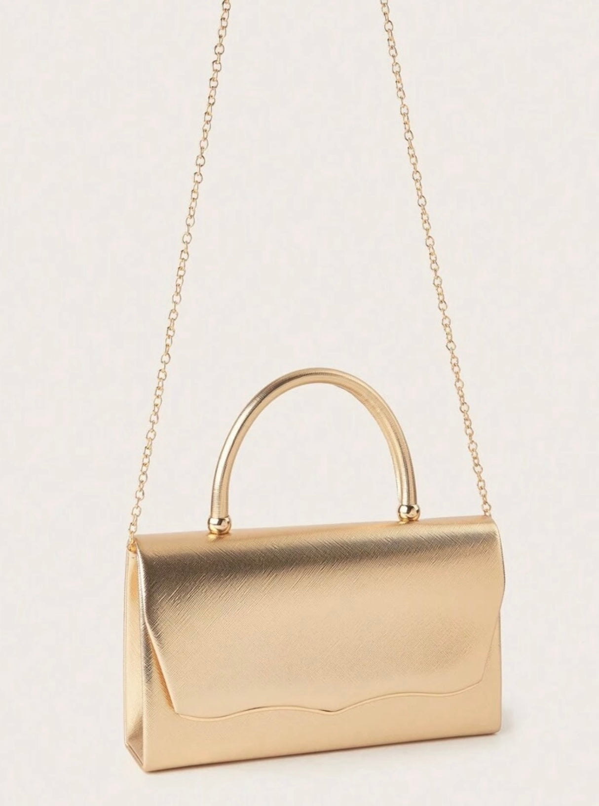 Gold Metallic Handbag