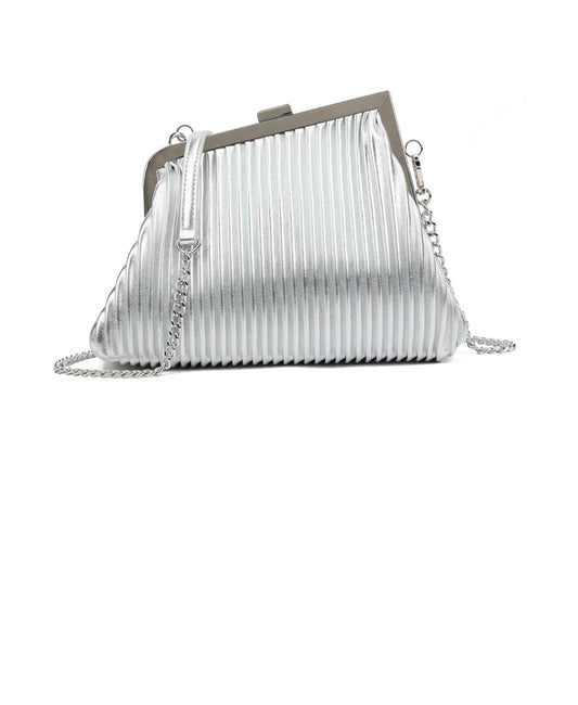 Kyla Quilted Handbag Silver