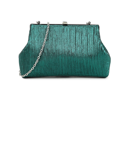 Zara Metallic Green