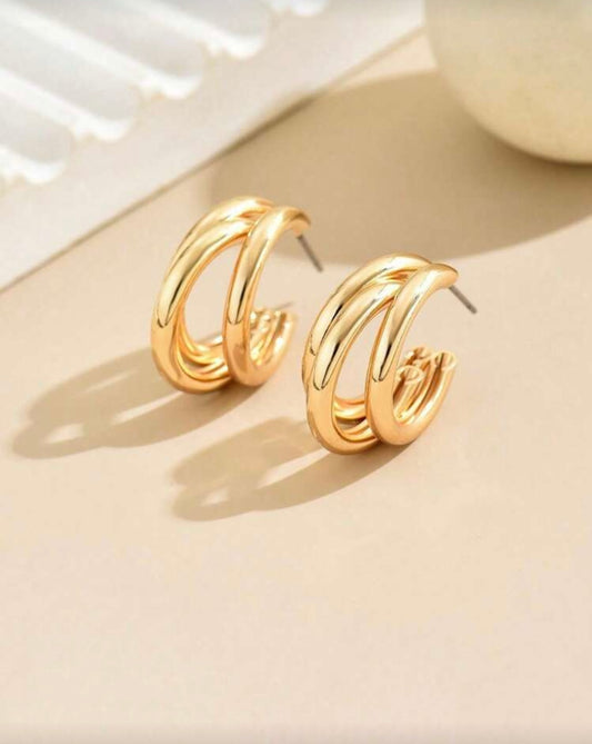 Gold Claw Hoops