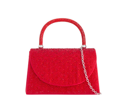 Red Diamanté Handbag
