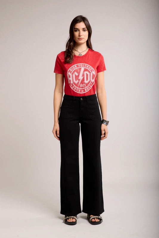 Toxik Black Wide Leg Jeans