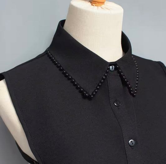 #4 Black Pearl False Collar