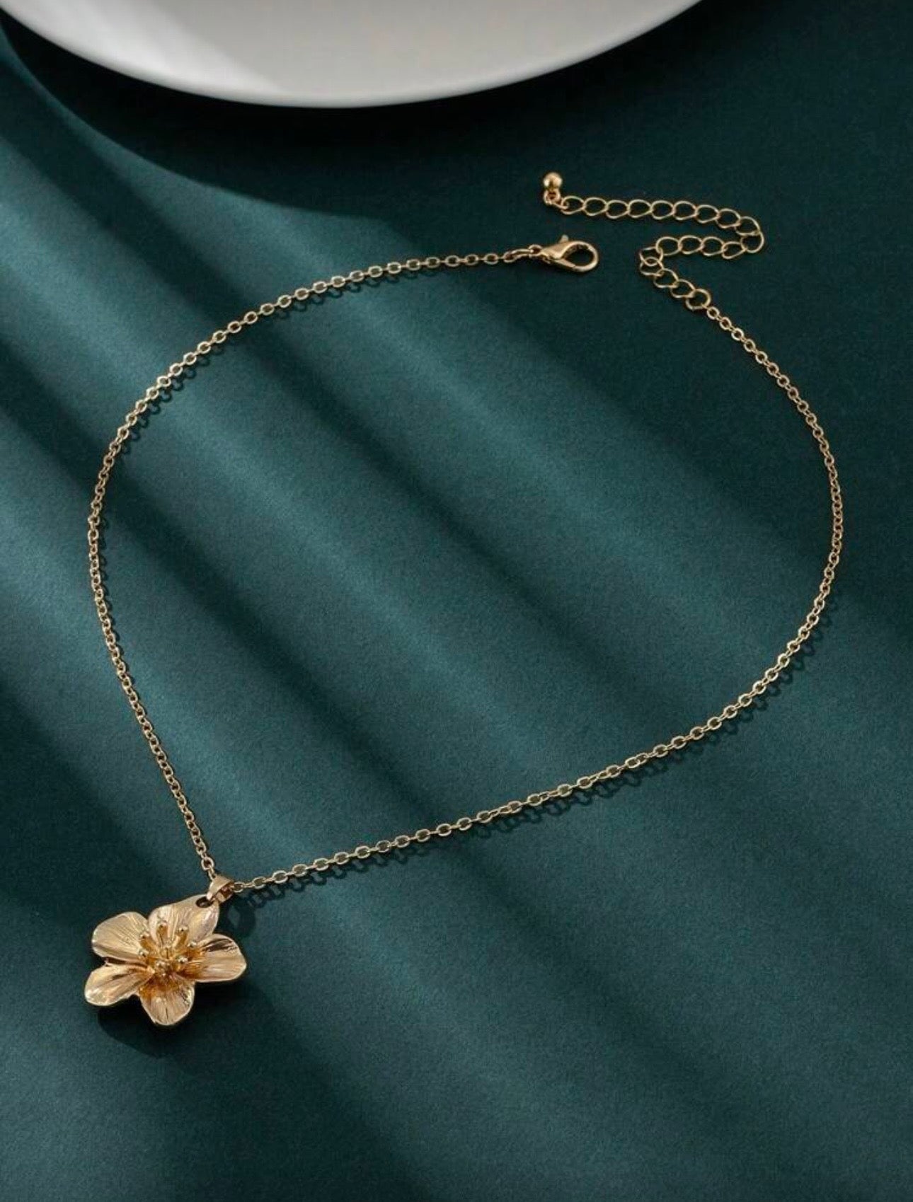 Gold Floral Necklace