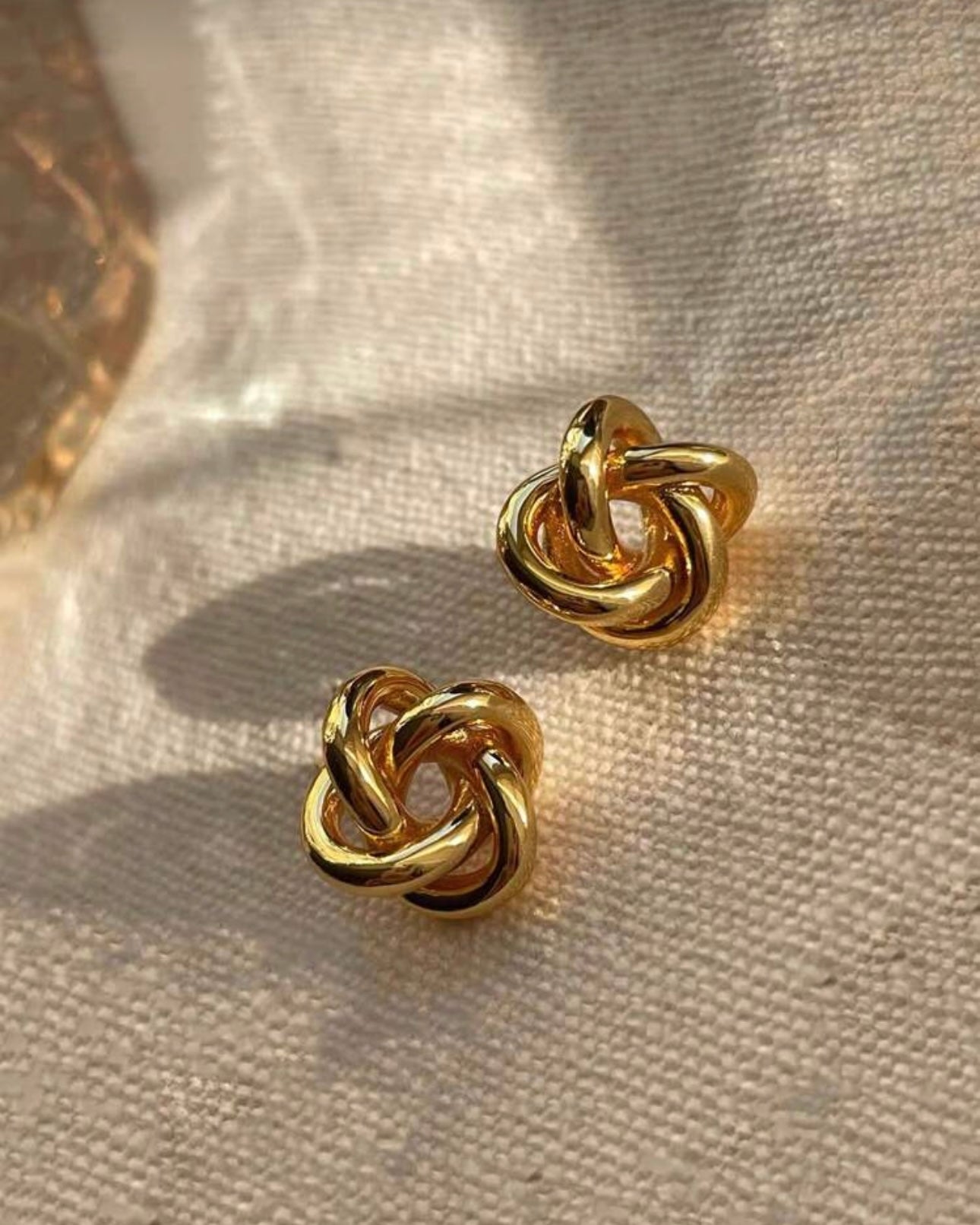 Gold Swirl Earrings