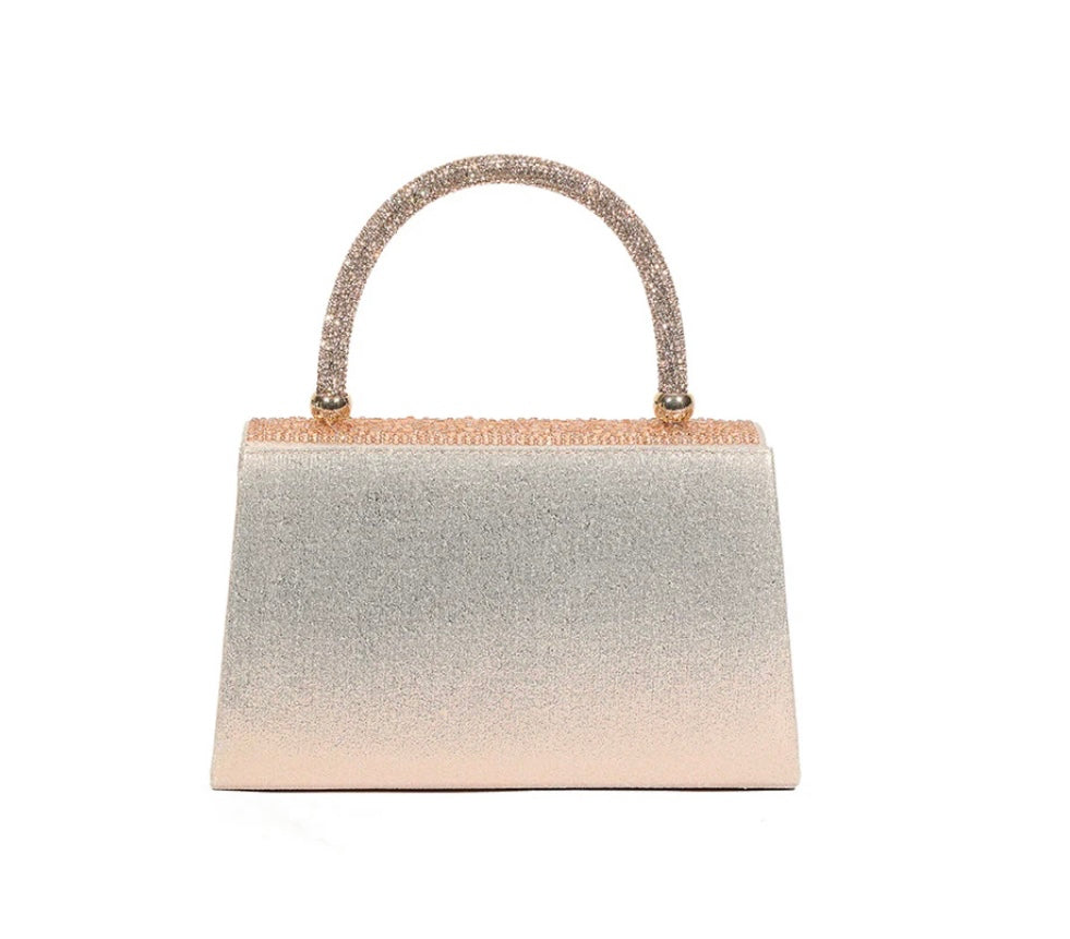 Rose Gold Diamanté Bag