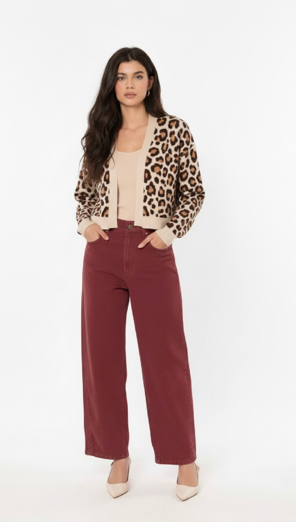 Hayden Jeans Burgundy