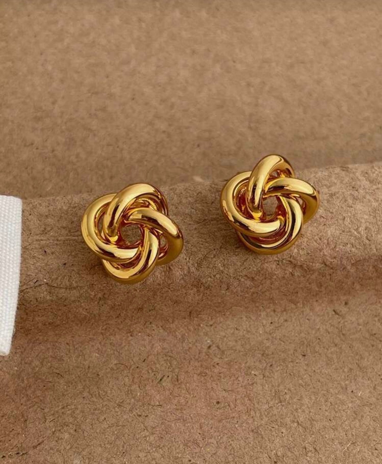 Gold Swirl Earrings