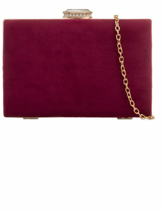 Clara Burgundy Velvet