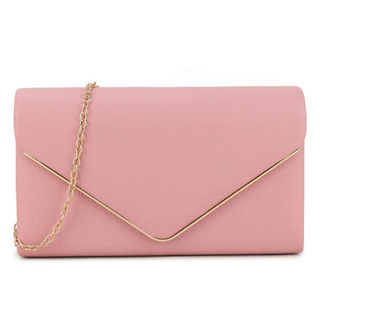 Pink Envelope Clutch Bag