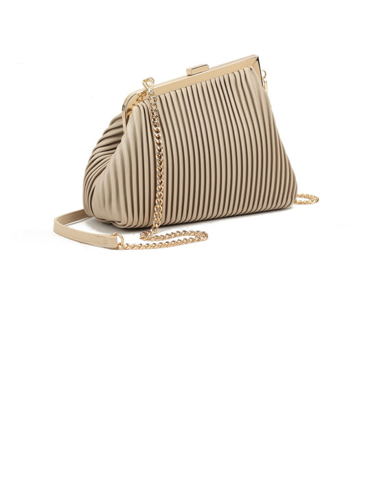 Kyla Quilted Handbag Nude Beige