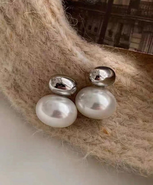 Lily Silver Mother Of Pearl Earrings