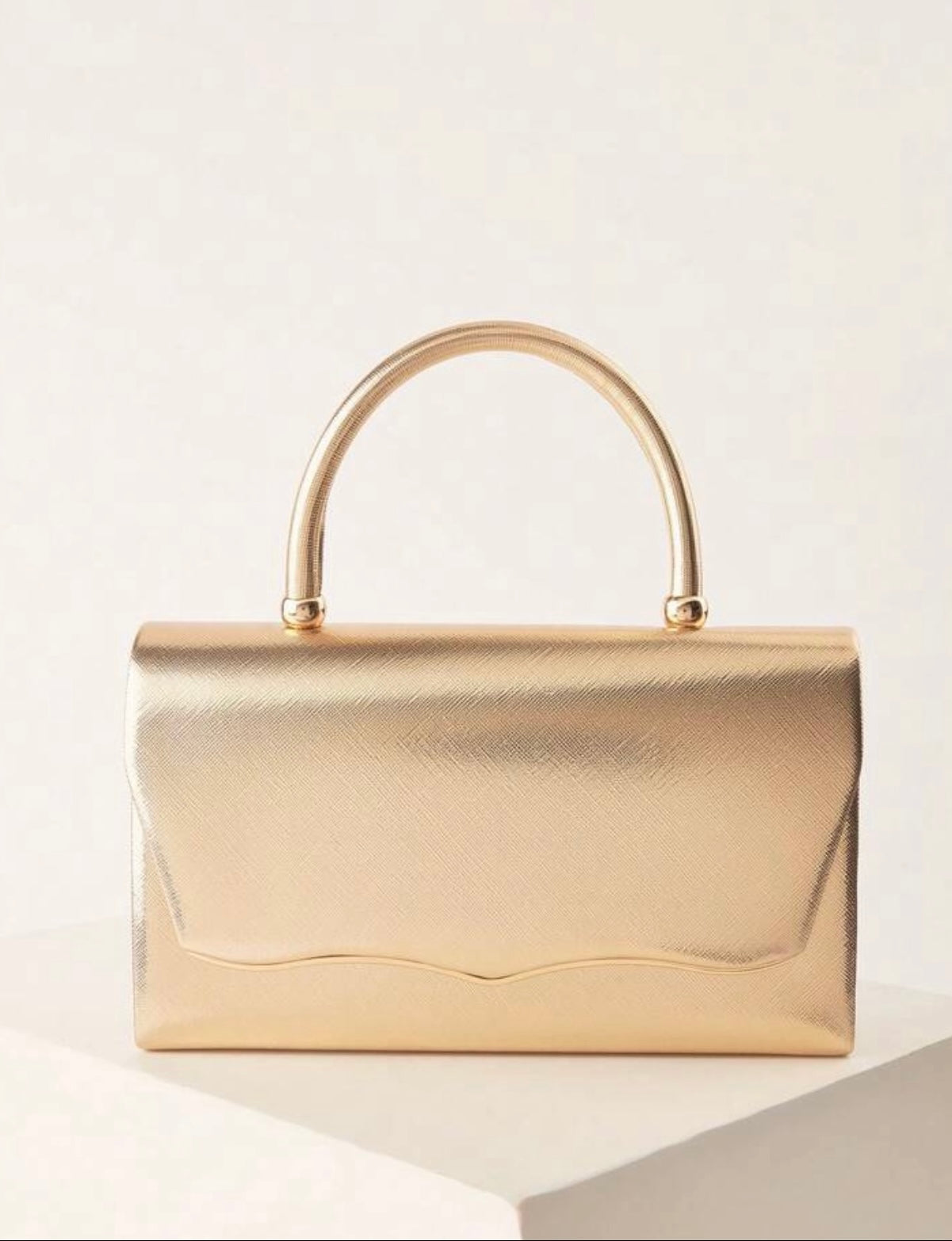 Gold Metallic Handbag