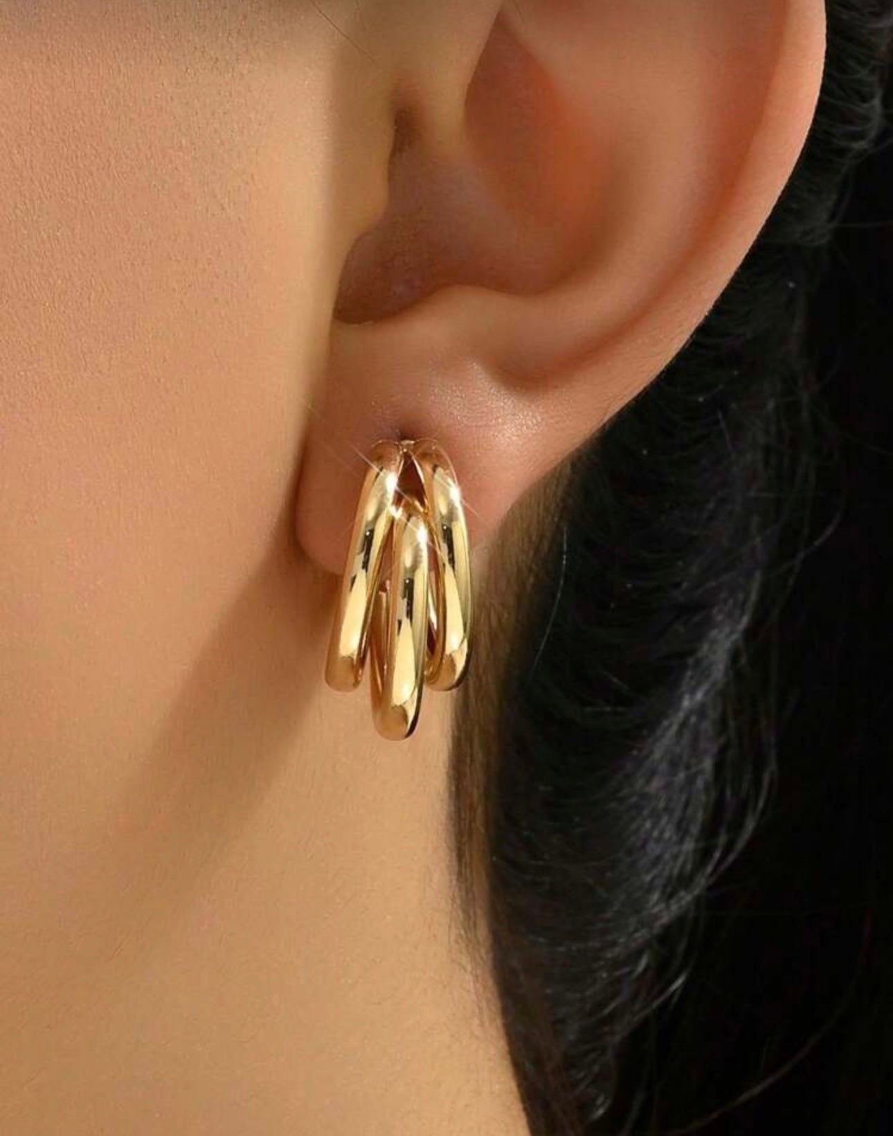 Gold Claw Hoops