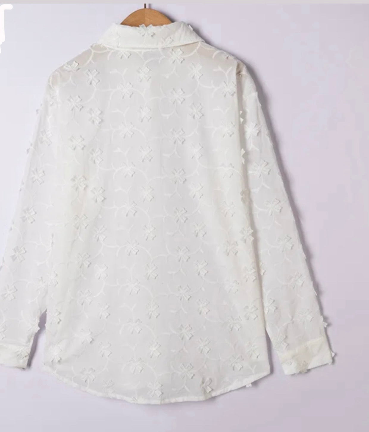 Evie White Bow Detail Shirt