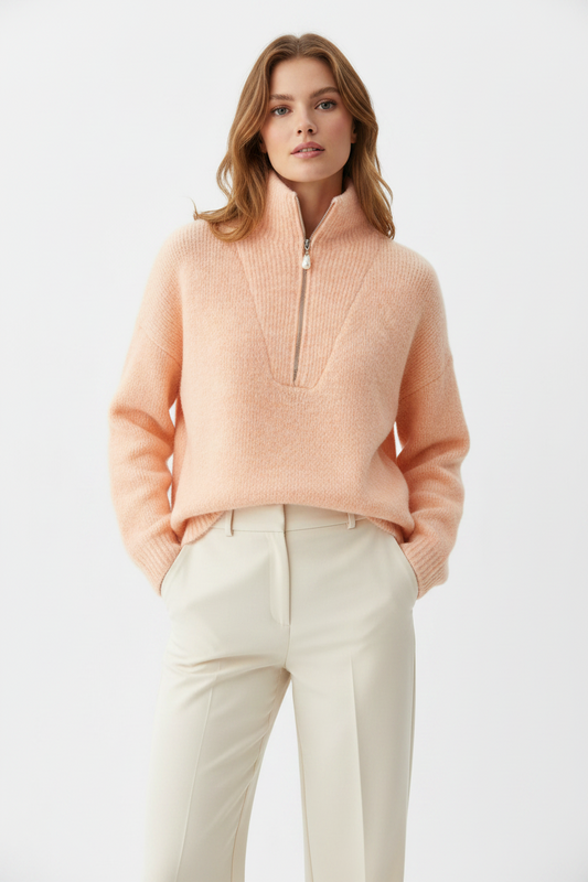 Maya Peachy Pearl Detail Knit