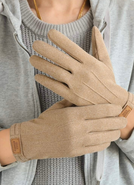 Biscuit Fleece Lined Gloves