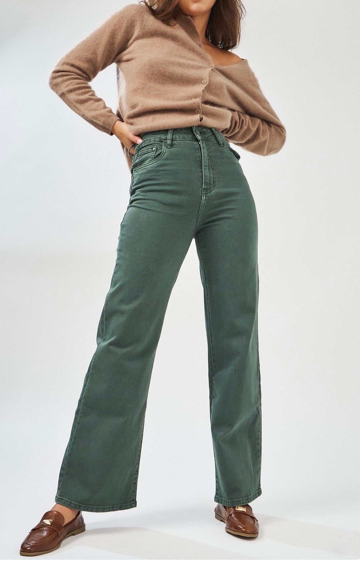 Rocco Jeans Khaki Green