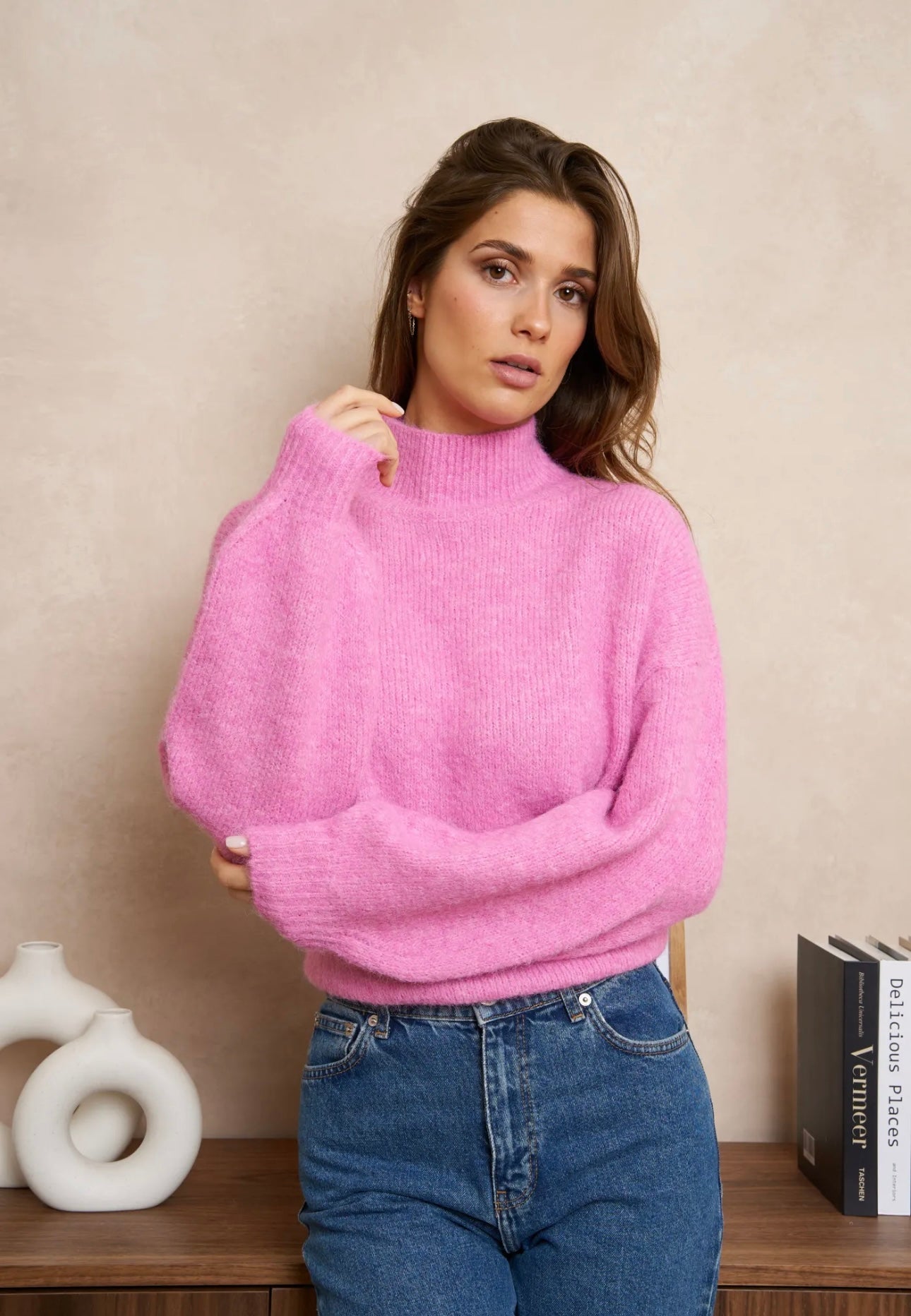 Isla Fushia Pink Jumper (one size 8-16)