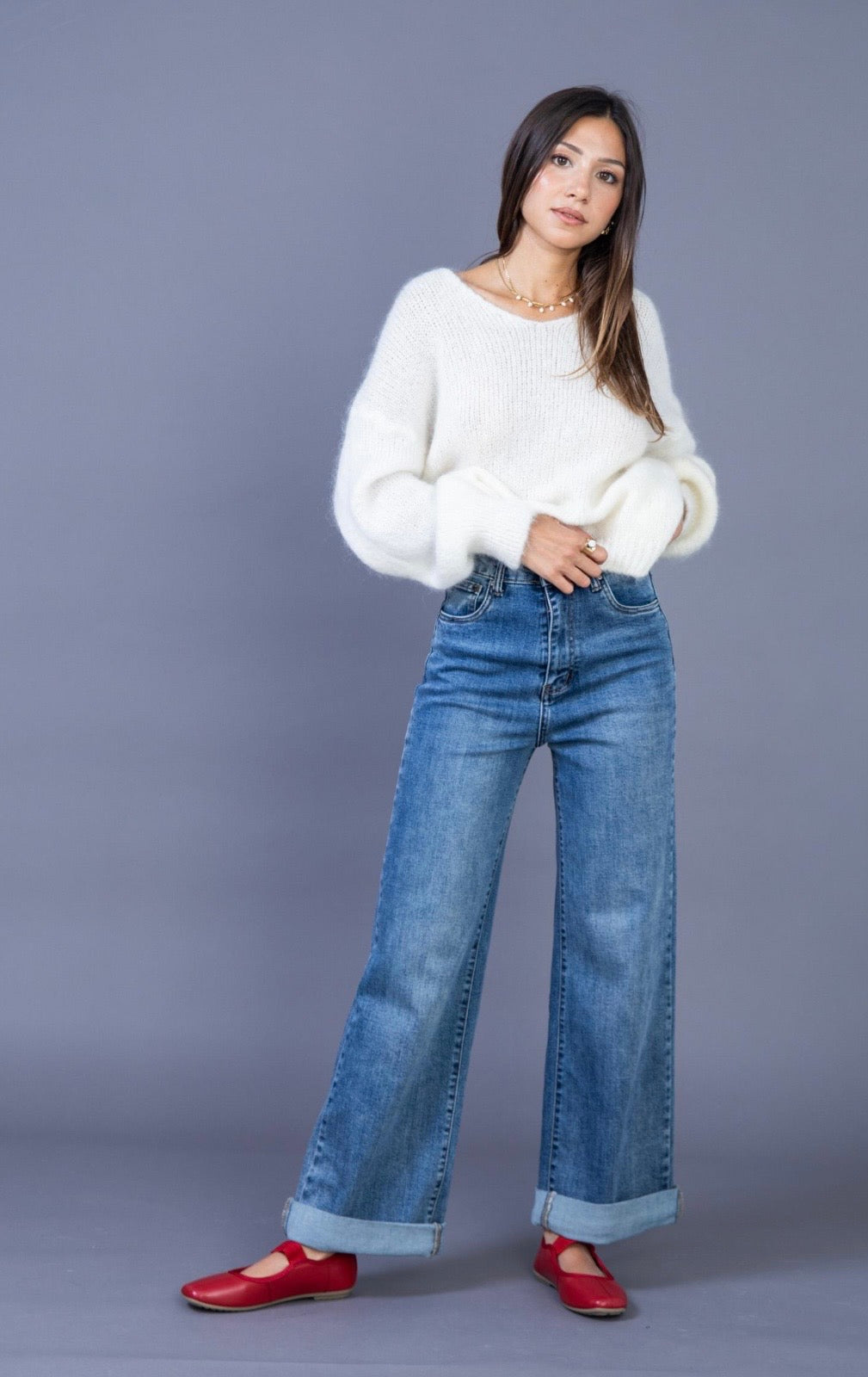 Keeva Denim Straight Relaxed Jeans