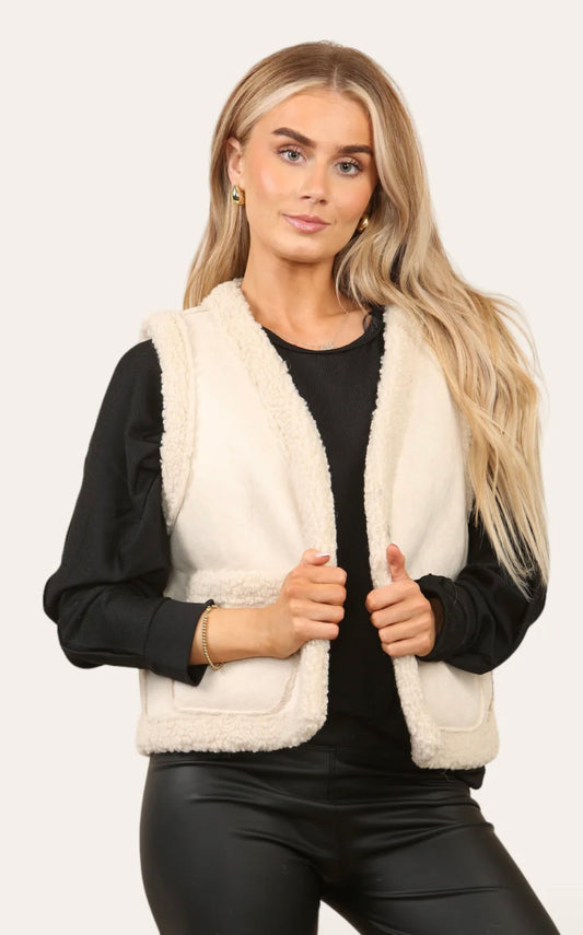 Eliza sheepskin Gilet