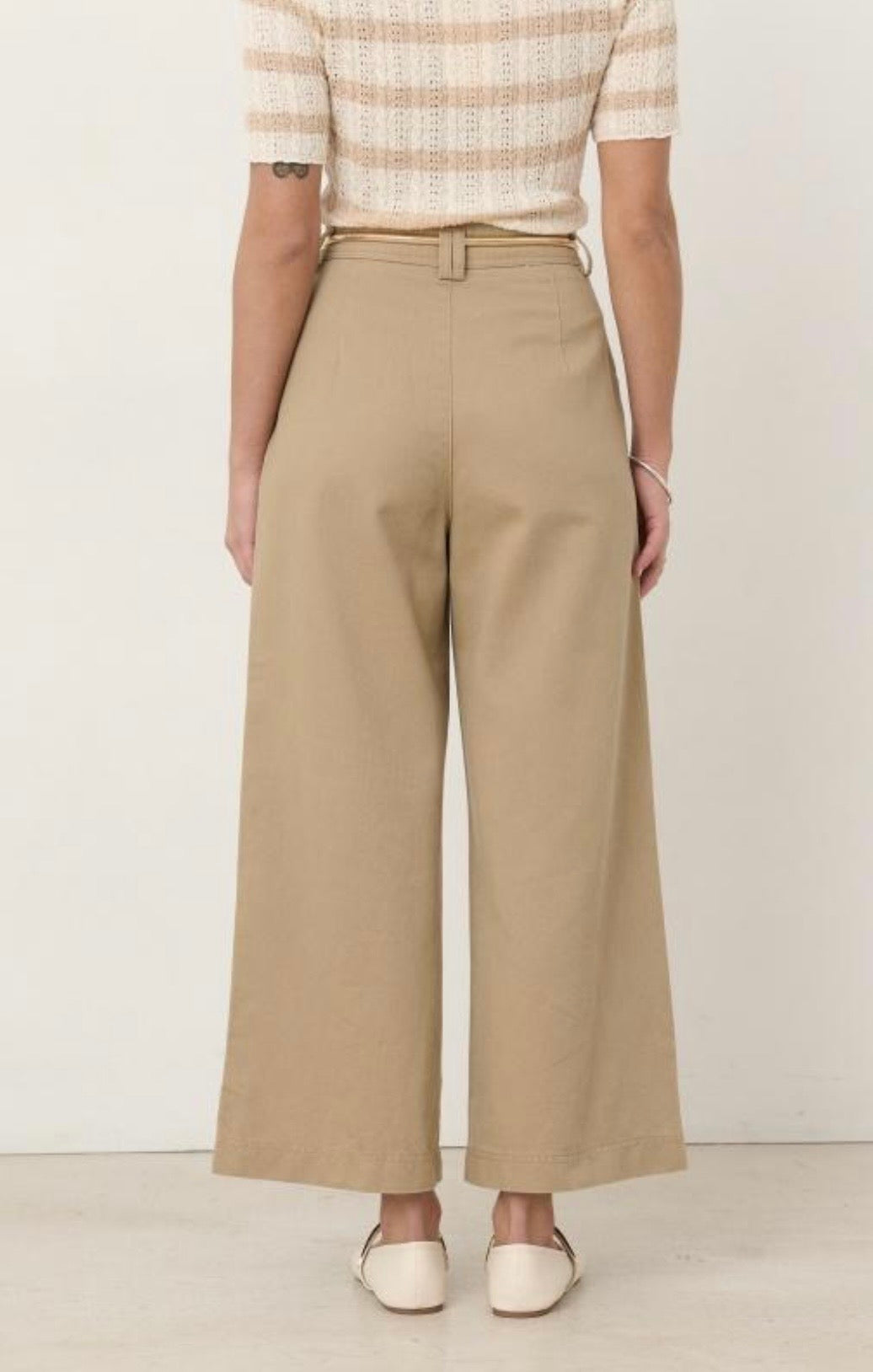 Claire Taupe Cropped Jeans