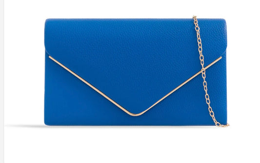 Royal Blue Envelope Clutch Bag