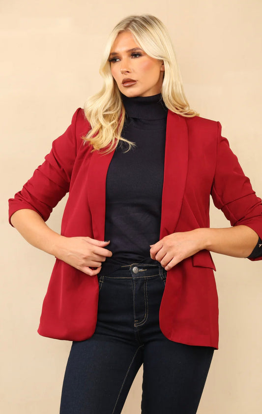 Bonnie Blazer In Burgundy (size 8/10)