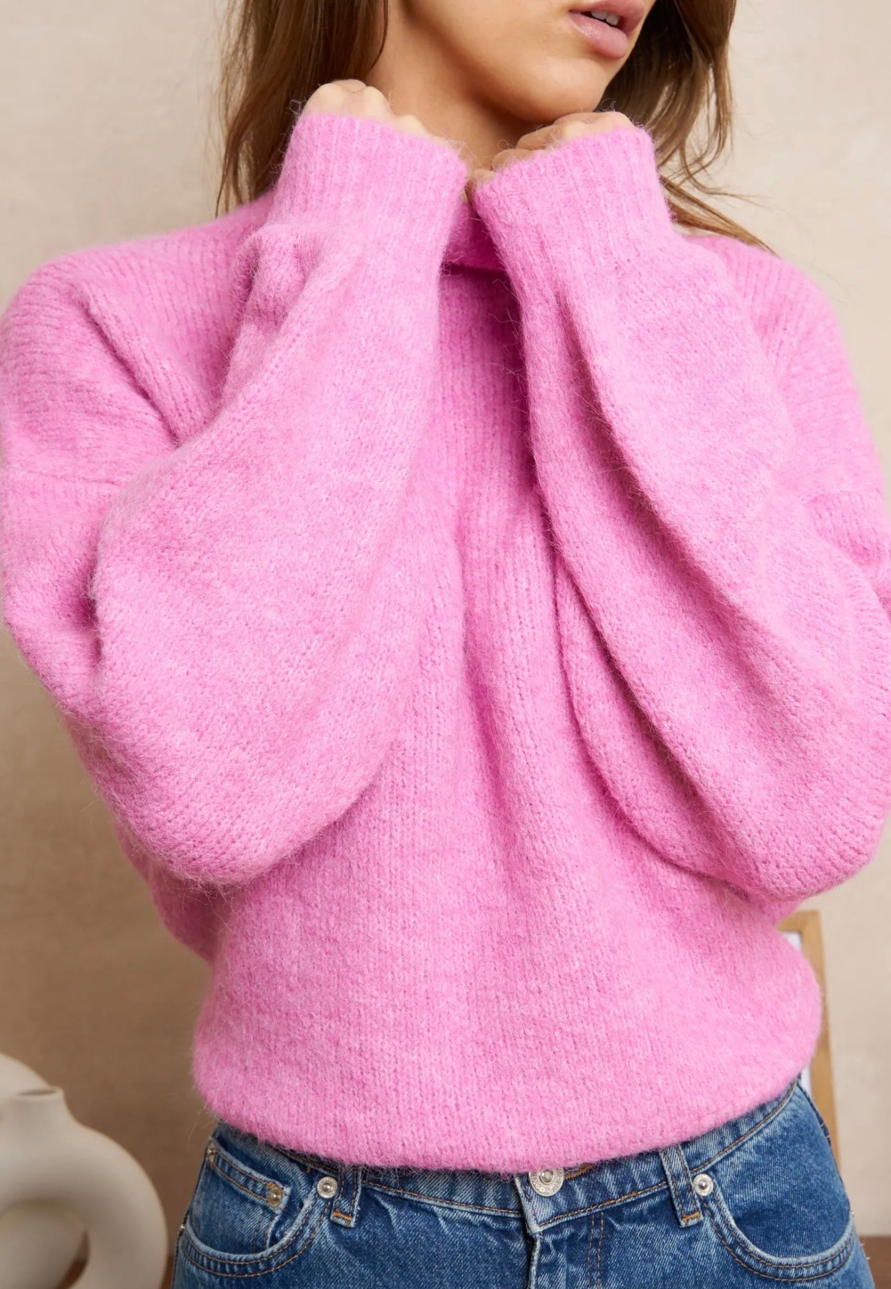 Isla Fushia Pink Jumper (one size 8-16)