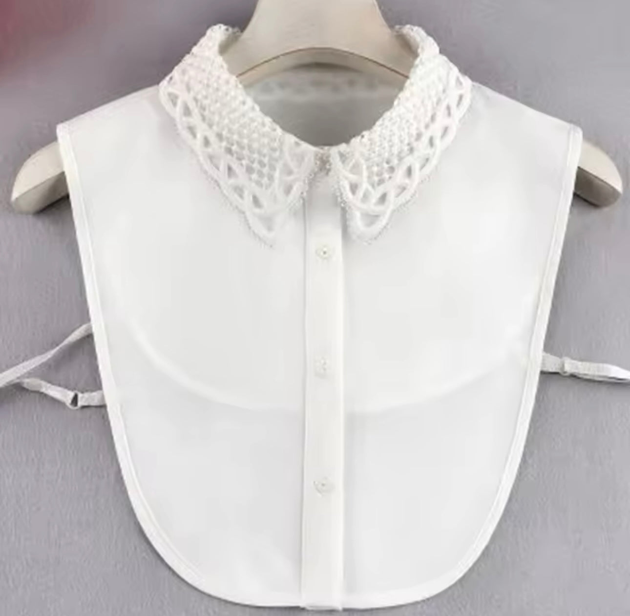 #3 White Traditional Embroidered Collar