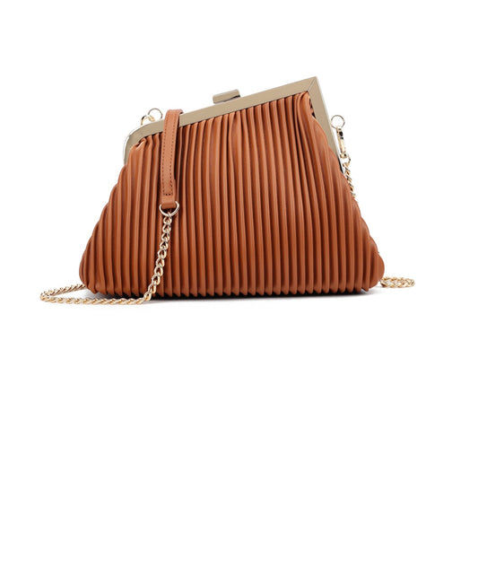 Kyla Quilted Handbag Tan