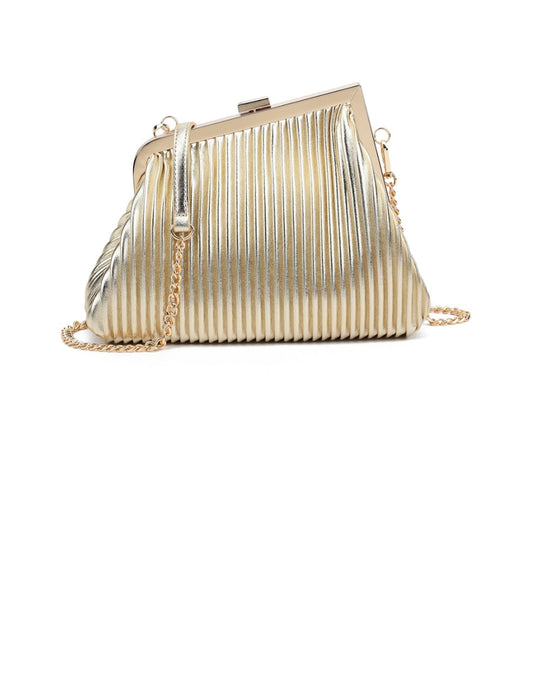 Kyla Quilted Handbag Gold