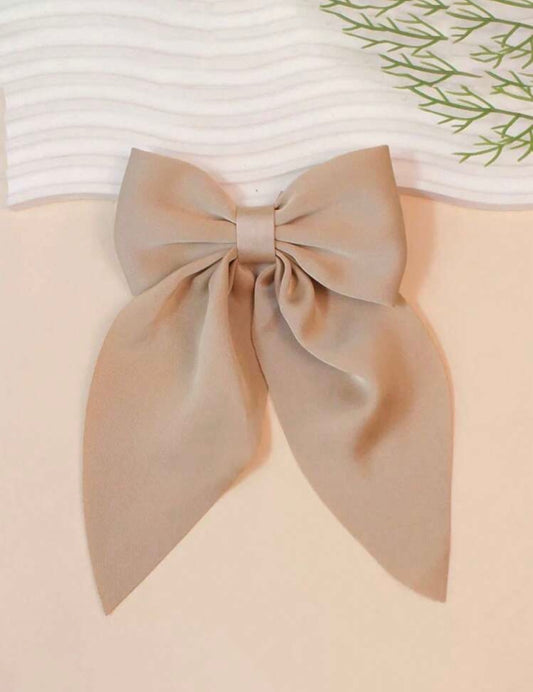 Beige Hair Bow