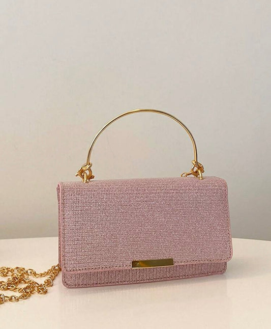 Rose Metallic Pink Handbag
