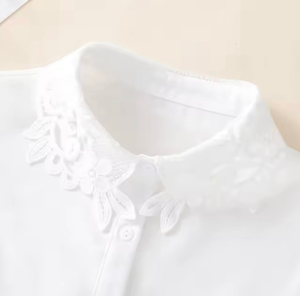 #2 White Embroidered Collar