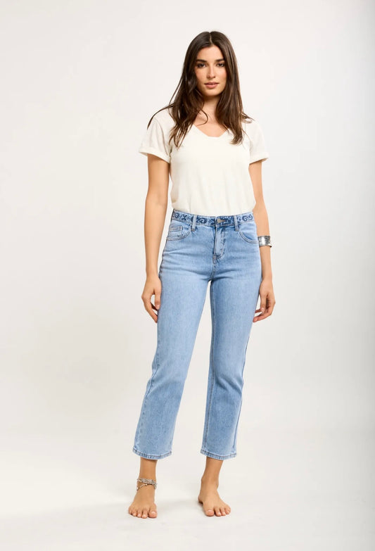 Toxik Light Wash Cropped Jeans
