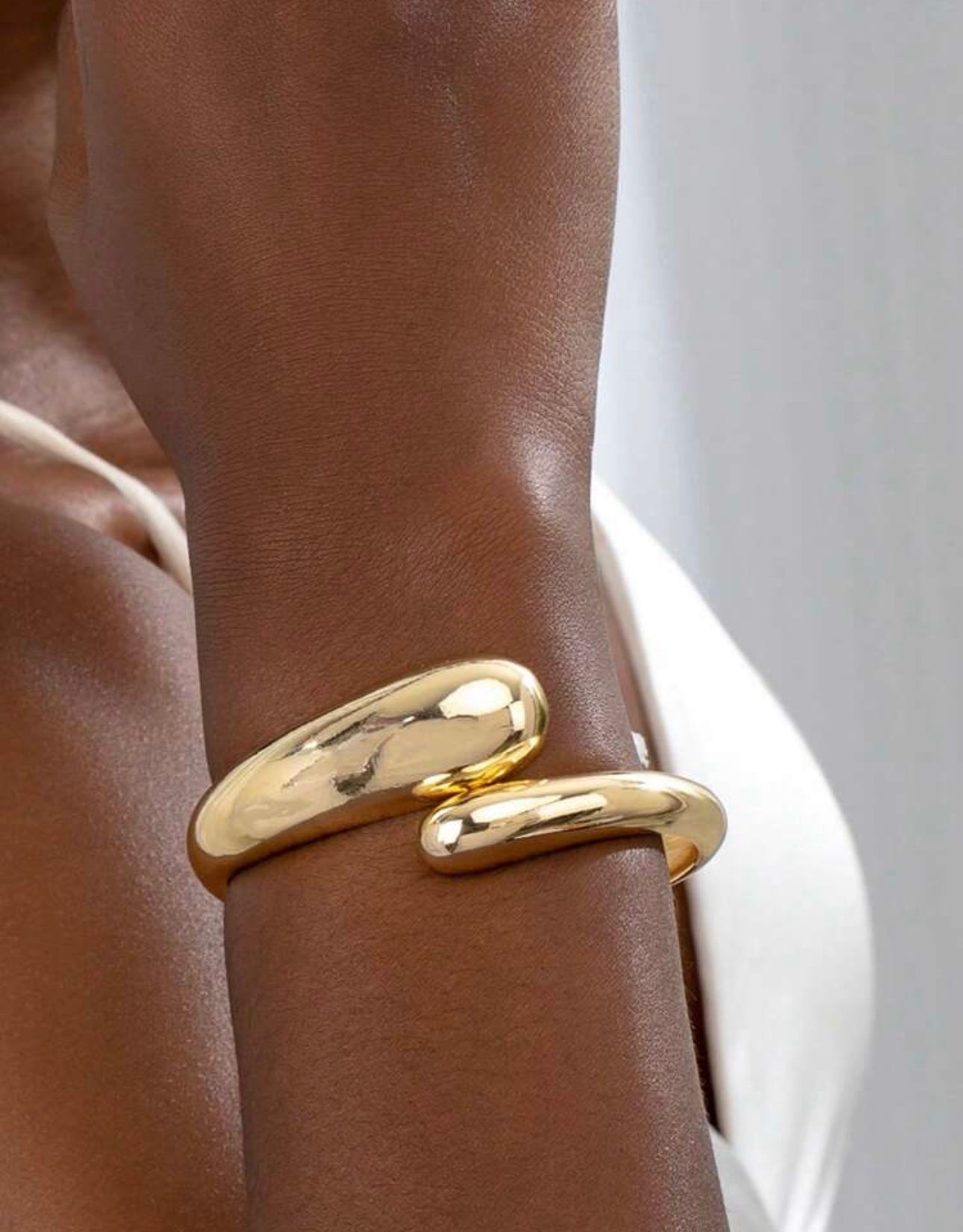 Gold Chunky Snake Bracelet