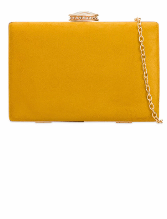 Clara Mustard Velvet
