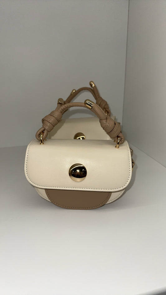 Cream & Beige Tote Bag