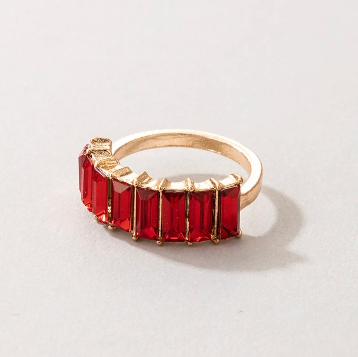 Red Jewel Dress Ring